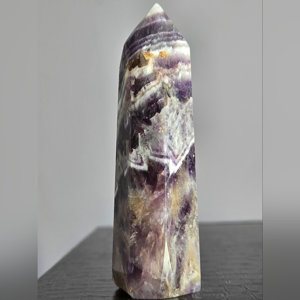 Purple Dream Amethyst Crystal Point Tower
